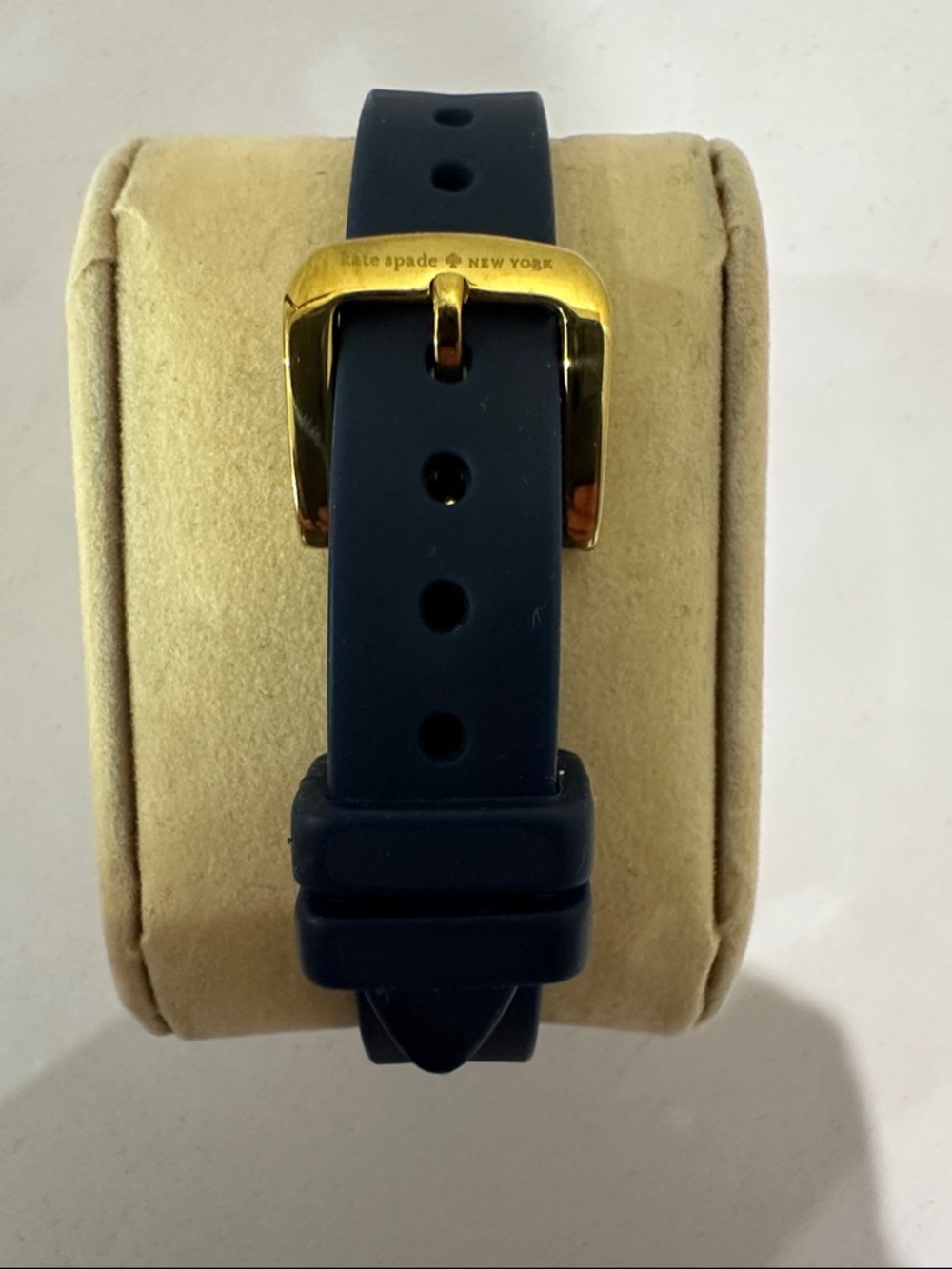 kate spade Navy and Gold Silicone Band Watch - Picture 3 of 4